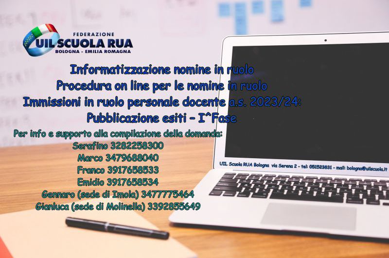 USR Emilia Romagna | Immissioni in ruolo personale docente a.s. 2023/24: Pubblicazione esiti – I^Fase