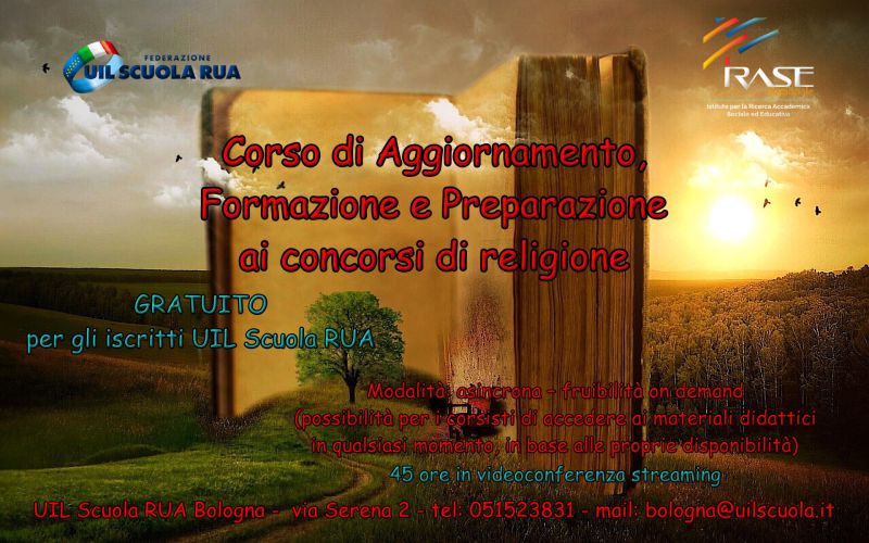 Dipartimento Nazionale UIL Scuola IRC e IRASE  Corso di Aggiornamento -  Formazione e Preparazione ai concorsi di religione. - Uil Scuola Emilia  Romagna