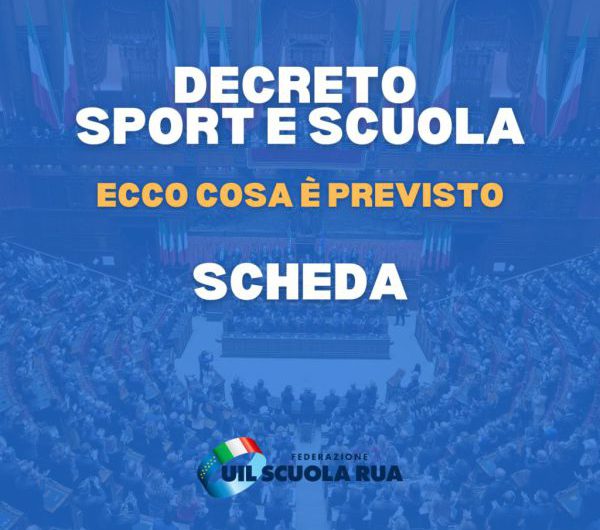 Decreto Sport e Scuola, provvedimento approvato. Ecco cosa è previsto (SCHEDA)