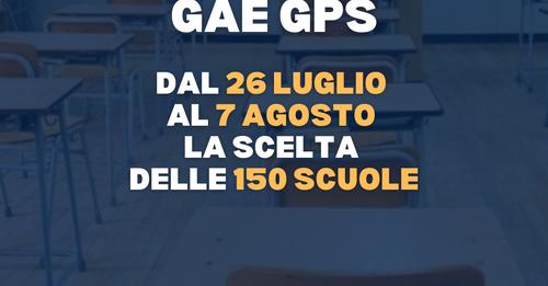 Supplenze da GaE e GPS per l’a.s. 2024/25: dal 26 luglio al 7 agosto la scelta delle 150 scuole (NOTA SULLE SUPPLENZE)