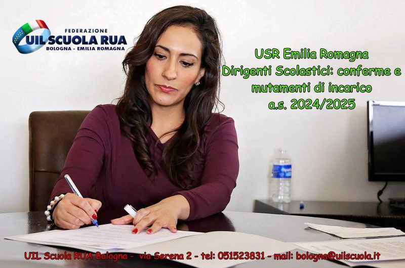 USR Emilia Romagna | Dirigenti Scolastici: conferme e mutamenti di incarico a.s. 2024/2025
