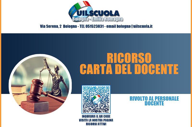 RICORSO CARTA DEL DOCENTE | Al via le adesioni per l’anno scolastico 2024/25