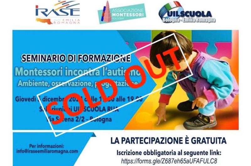 SEMINARIO DI FORMAZIONE | Montessori incontra l’autismo  – Ambiente, osservazione, progettazione – Giovedì 5 dicembre 2024 dalle 17.30 alle 19.00