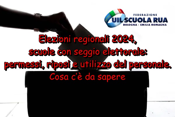 Elezioni regionali 2024, scuole con seggio elettorale: permessi, riposi e utilizzo del personale. Cosa c’è da sapere